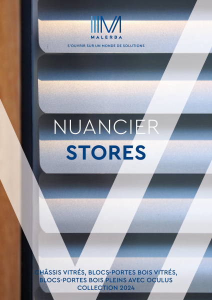 STORES – Nuancier de lames de stores pour châssis vitrés – collection 2027